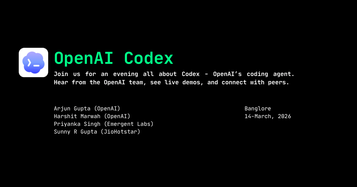 OpenAI Codex Community Meetup
