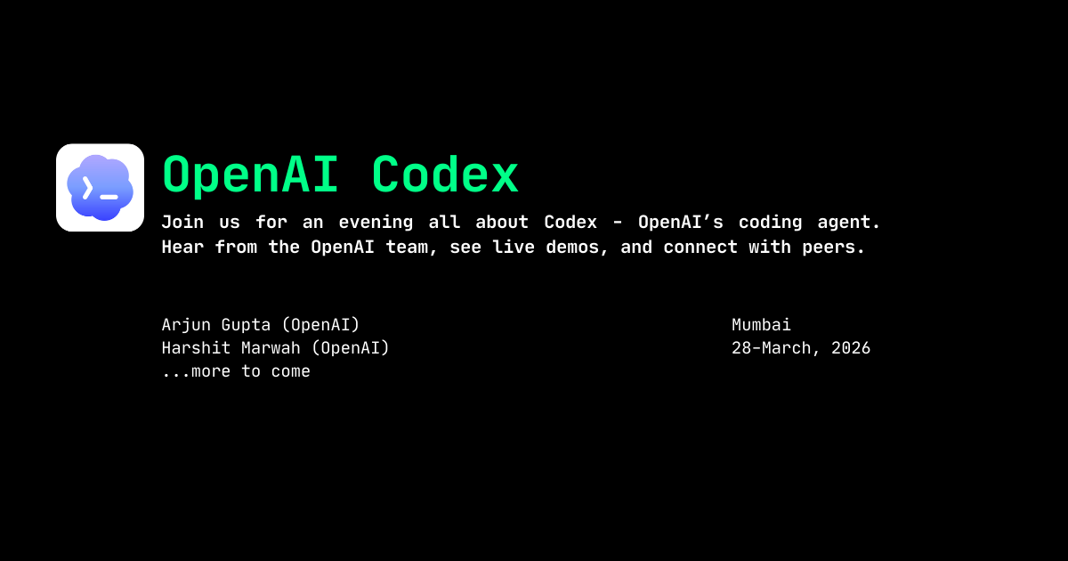 OpenAI Codex Community Meetup